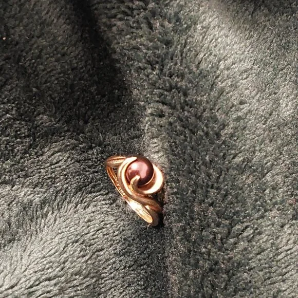 TAHITIAN PEARL14 KT. GOLD RING, VINTAGE 1990 BEAUTIFUL RING - Picture 15 of 15